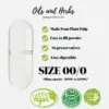 Wholesale Empty Vegan Capsules – Size 00/0