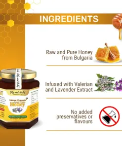 Wholesale Raw Valerian and Lavender Mixed Honey