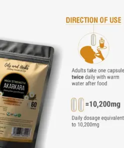 Wholesale High Strength Akarkaha Capsules 10200mg Pellitory Root
